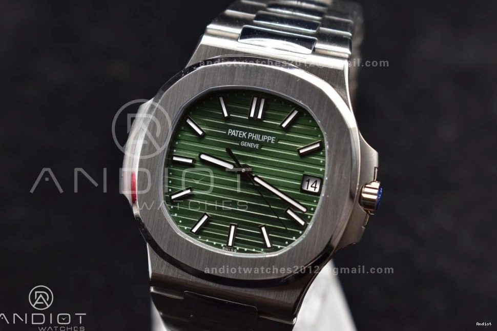 Dial Best V2 SS On Nautilus Textured Edition A324 1A Green Clone 1:1 Bracelet Super 5711 3KF 1107